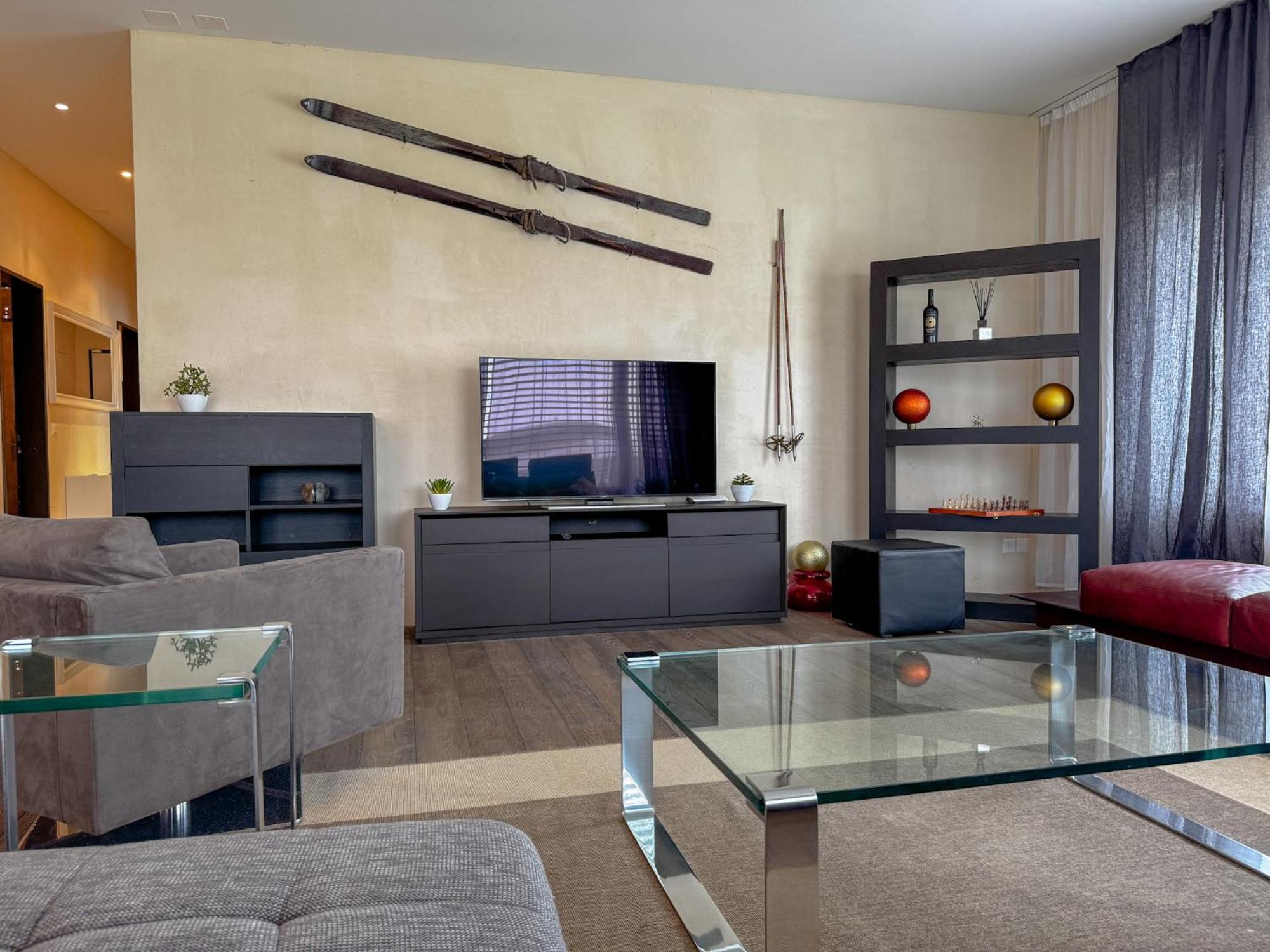 Apartment Modernes Bergblick Im Herzen Von Sonne & Terasse
