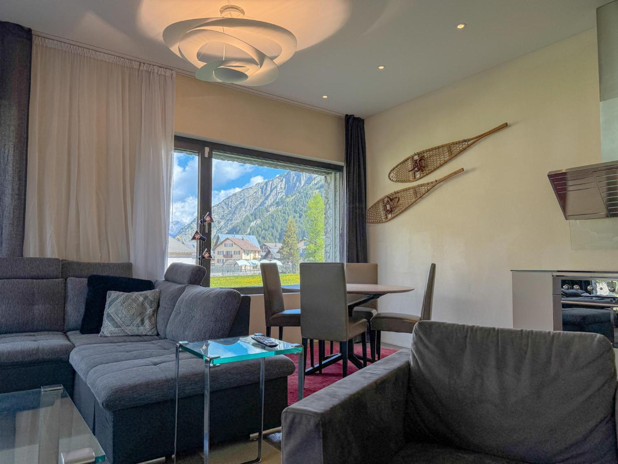Apartment Modernes Bergblick Im Herzen Von Sonne & Terasse *